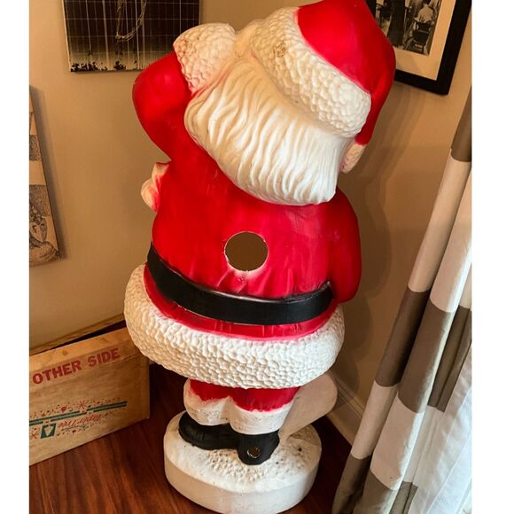 Incredible large size vintage Santa Claus blow mold older style  *pick up only* - Picture 6 of 6